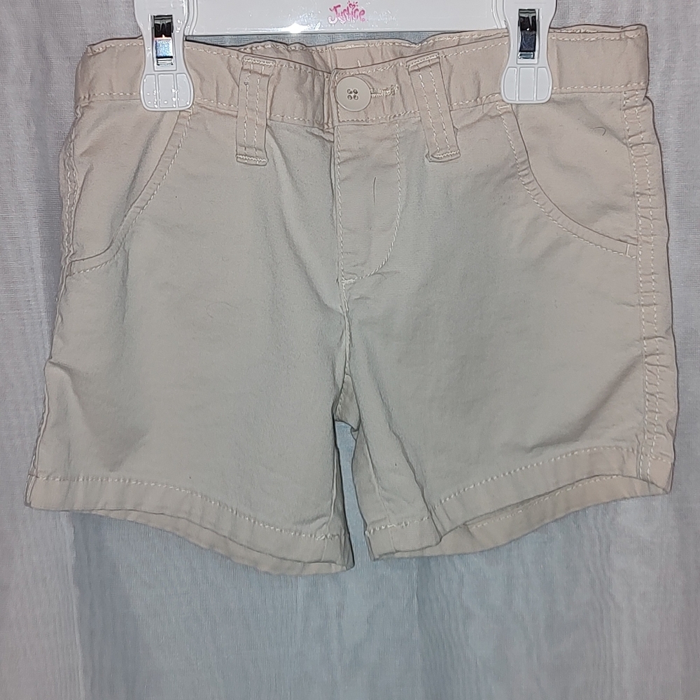 Girls summer shorts from Faded Glory size 7 beige in color